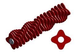 Sternscheibe-Welle für Schaufelseparator